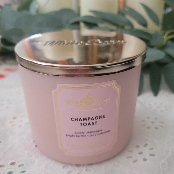 White Barn Pink Candle Champagne Toast - Picture 3 of 4